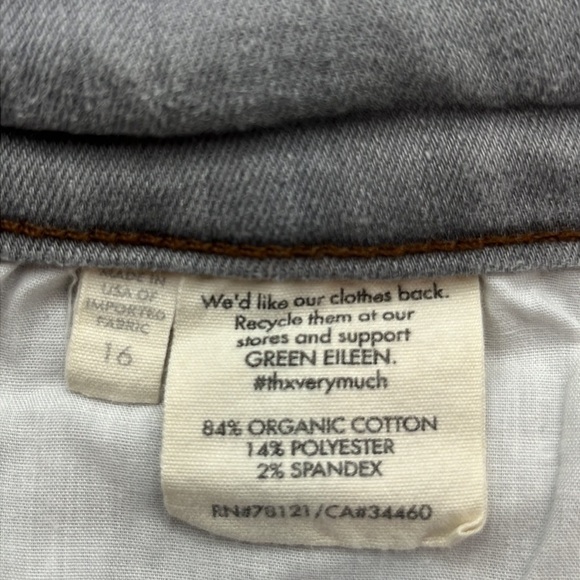 Eileen Fisher Straight High Rise Size 16 - Picture 9 of 16